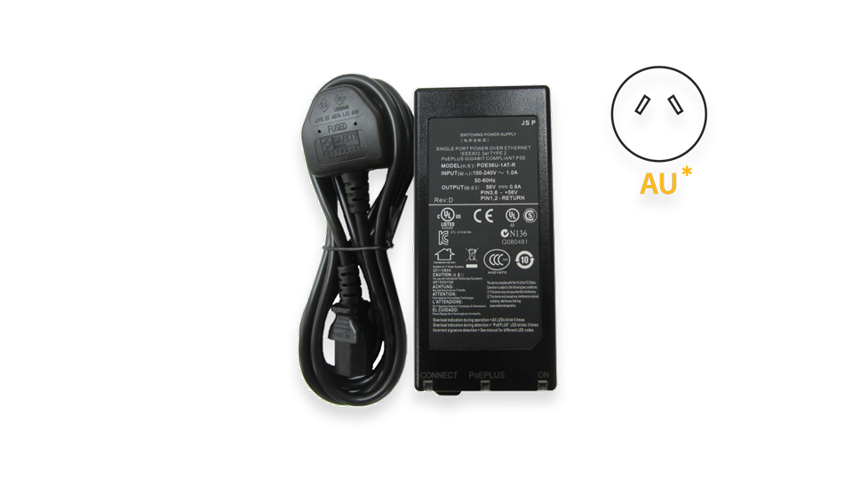 802.3af/at PoE Injector (Plastic) (AU)